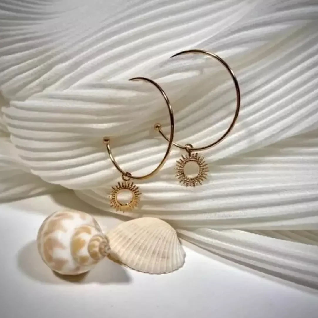 Maison de la Bijouterie Créoles femme plaqué or 3 mm - Y6Y6300 | Femme Boucles D'Oreilles