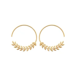 Maison de la Bijouterie Créoles femme plaqué or 28 mm - Y6Y4500 | Femme Boucles D'Oreilles