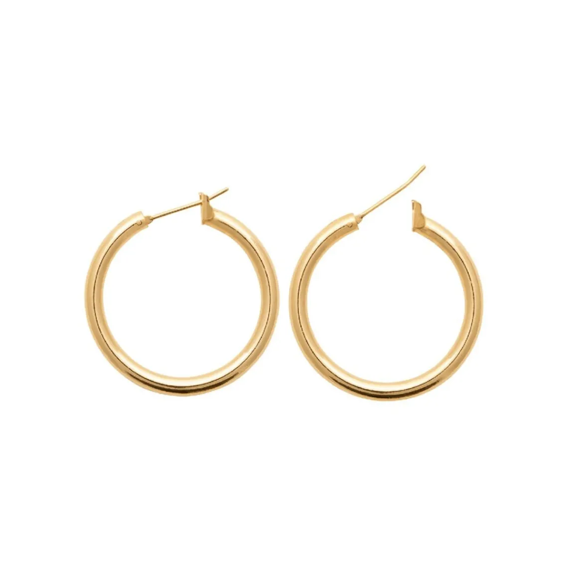 Maison de la Bijouterie Créoles femme plaqué or 3 mm - Y0Y33VZ30 | Femme Boucles D'Oreilles