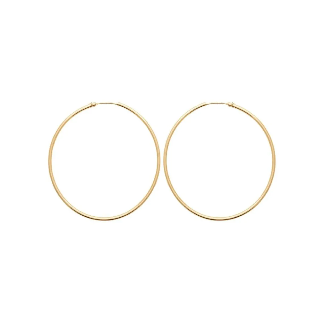 Maison de la Bijouterie Créoles femme plaqué or 6 mm - Y0YY60 | Femme Boucles D'Oreilles