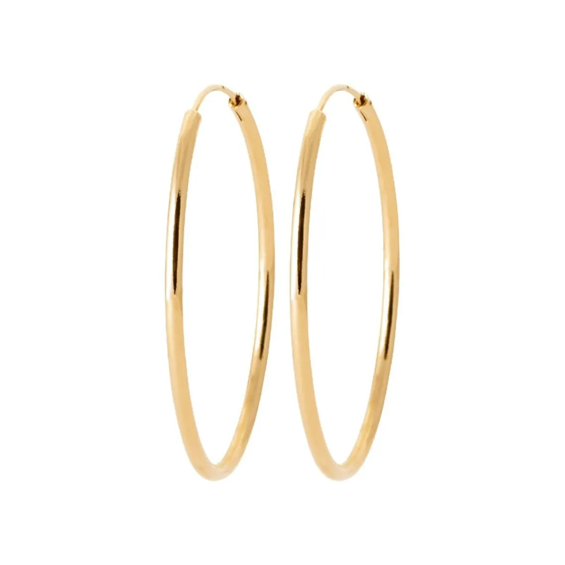 Maison de la Bijouterie Créoles femme plaqué or 4 mm - Y0YY40 | Femme Boucles D'Oreilles