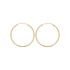 Maison de la Bijouterie Créoles femme plaqué or 4 mm - Y0YY40 | Femme Boucles D'Oreilles