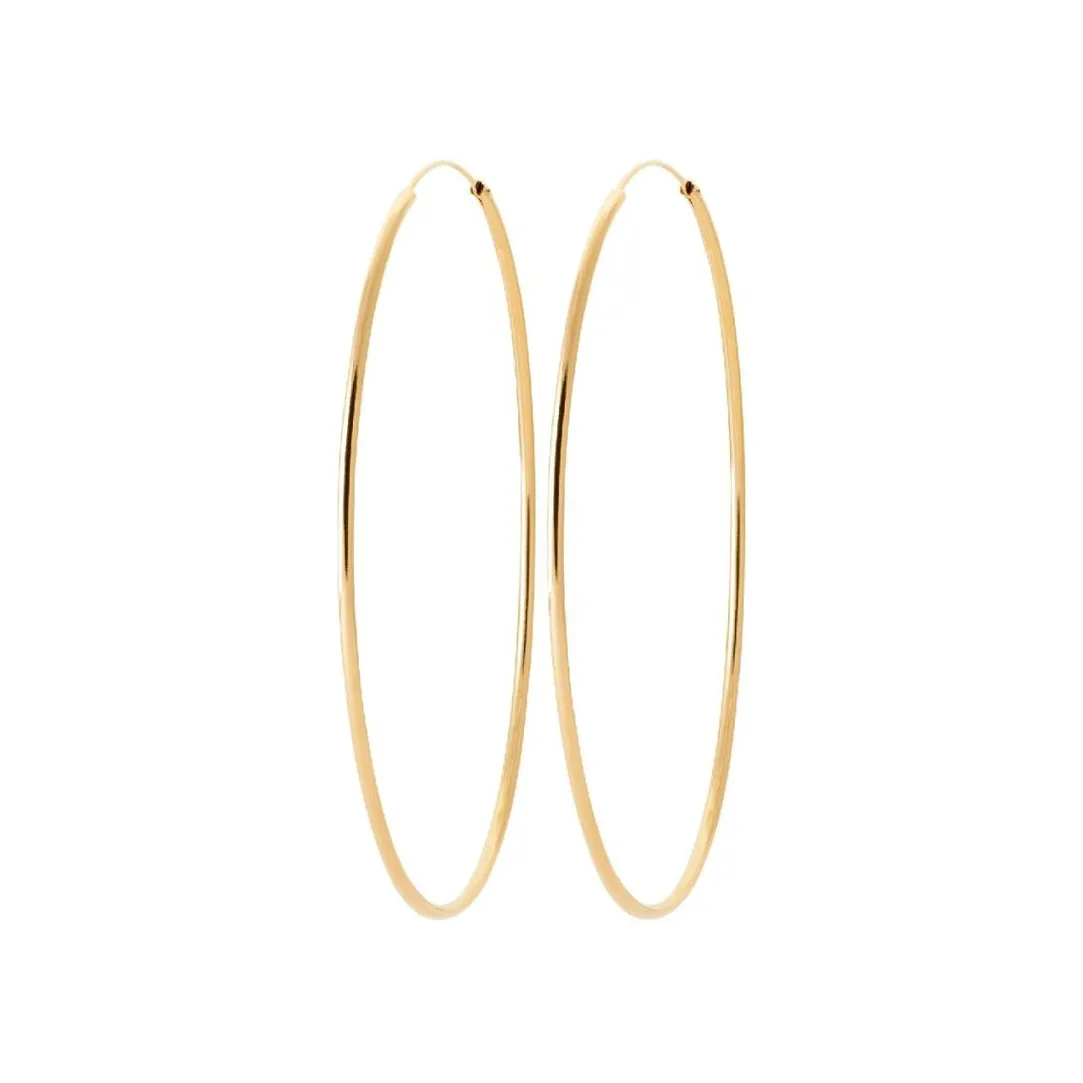 Maison de la Bijouterie Créoles femme plaqué or 8 mm - Y0YYV0 | Femme Boucles D'Oreilles