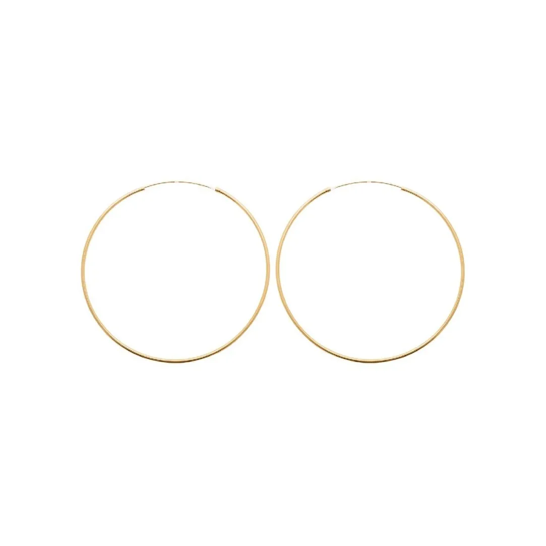 Maison de la Bijouterie Créoles femme plaqué or 8 mm - Y0YYV0 | Femme Boucles D'Oreilles
