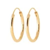 Maison de la Bijouterie Créoles femme plaqué or 2 mm - Y0YYY0 | Femme Boucles D'Oreilles