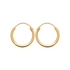 Maison de la Bijouterie Créoles femme plaqué or 14 mm - Y0YYZ6 | Femme Boucles D'Oreilles