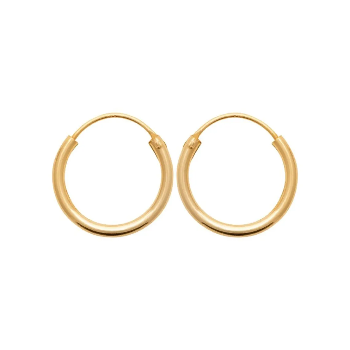 Maison de la Bijouterie Créoles femme plaqué or 14 mm - Y0YYZ6 | Femme Boucles D'Oreilles