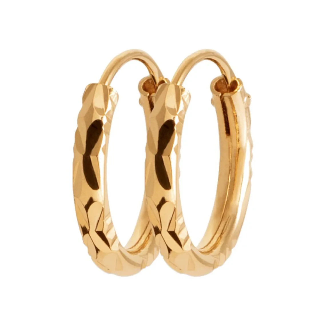 Maison de la Bijouterie Créoles femme plaqué or 14 mm - Y0YYZZ4 | Femme Boucles D'Oreilles
