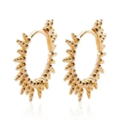 Maison de la Bijouterie Créoles femme plaqué or 15 mm - Y6YZ500 | Femme Boucles D'Oreilles