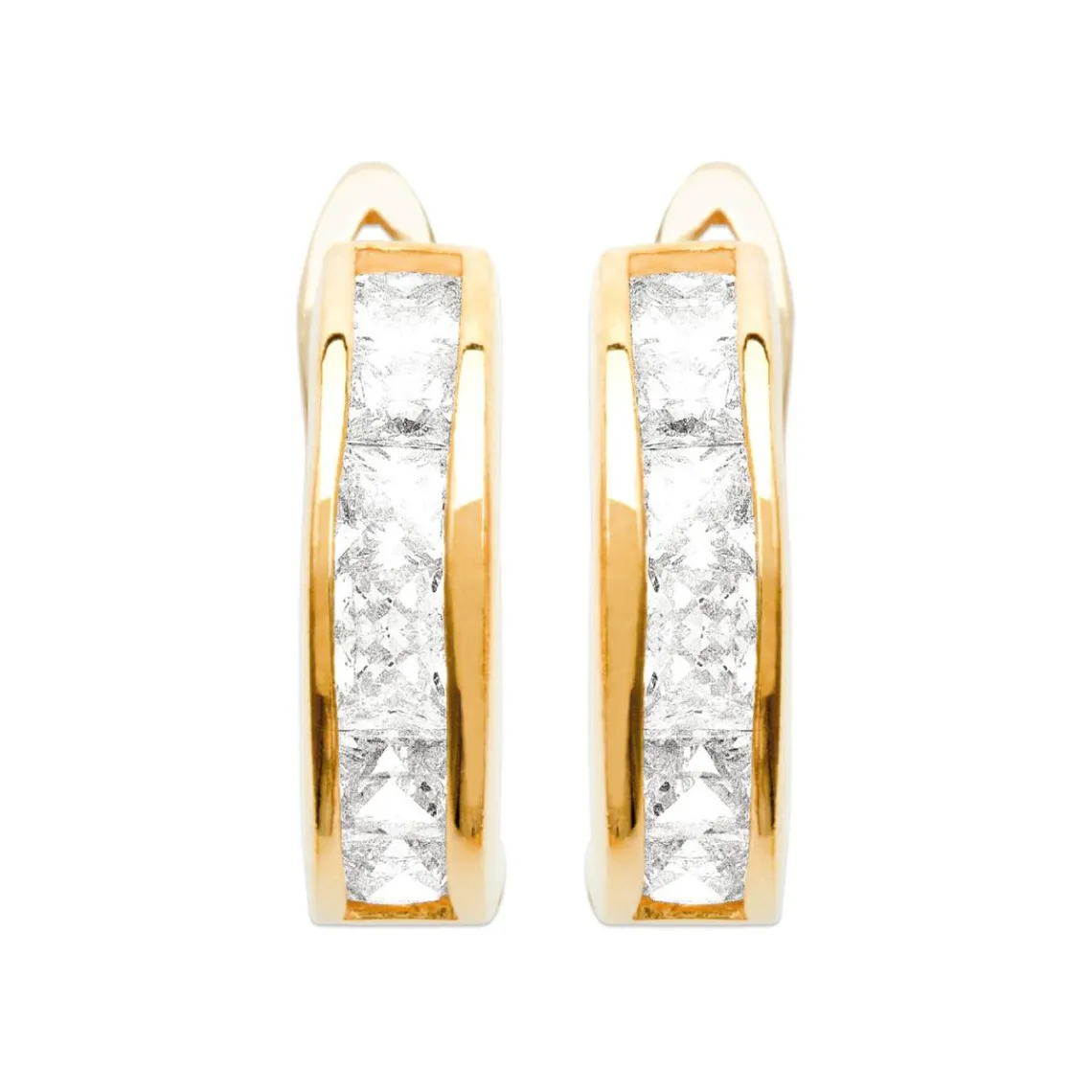 Maison de la Bijouterie Créoles femme plaqué or 16 mm - Y6603YZ | Femme Boucles D'Oreilles