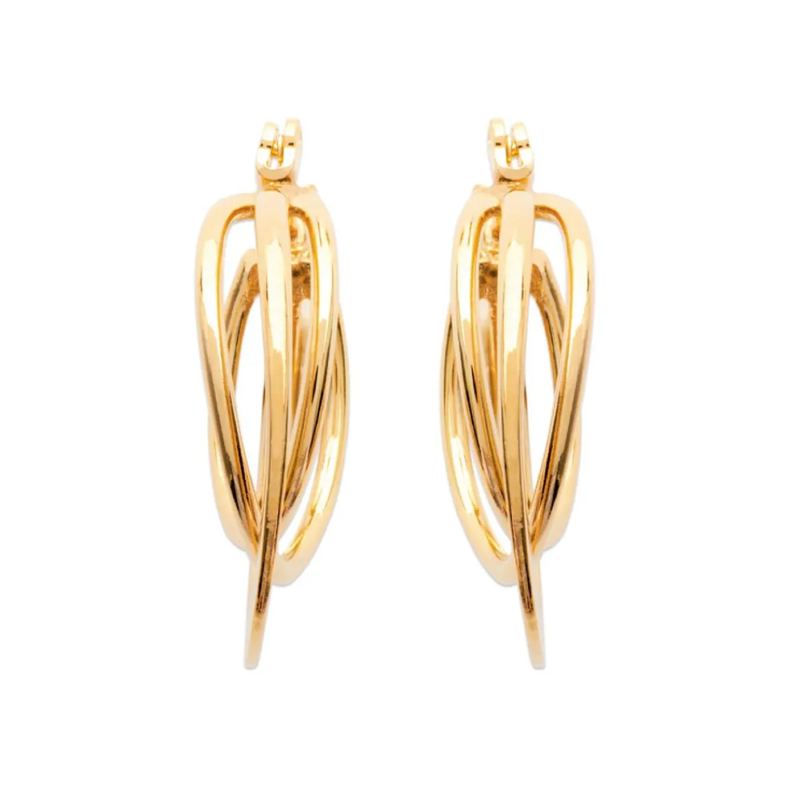 Maison de la Bijouterie Créoles femme plaqué or 22 mm - Y603Z00 | Femme Boucles D'Oreilles