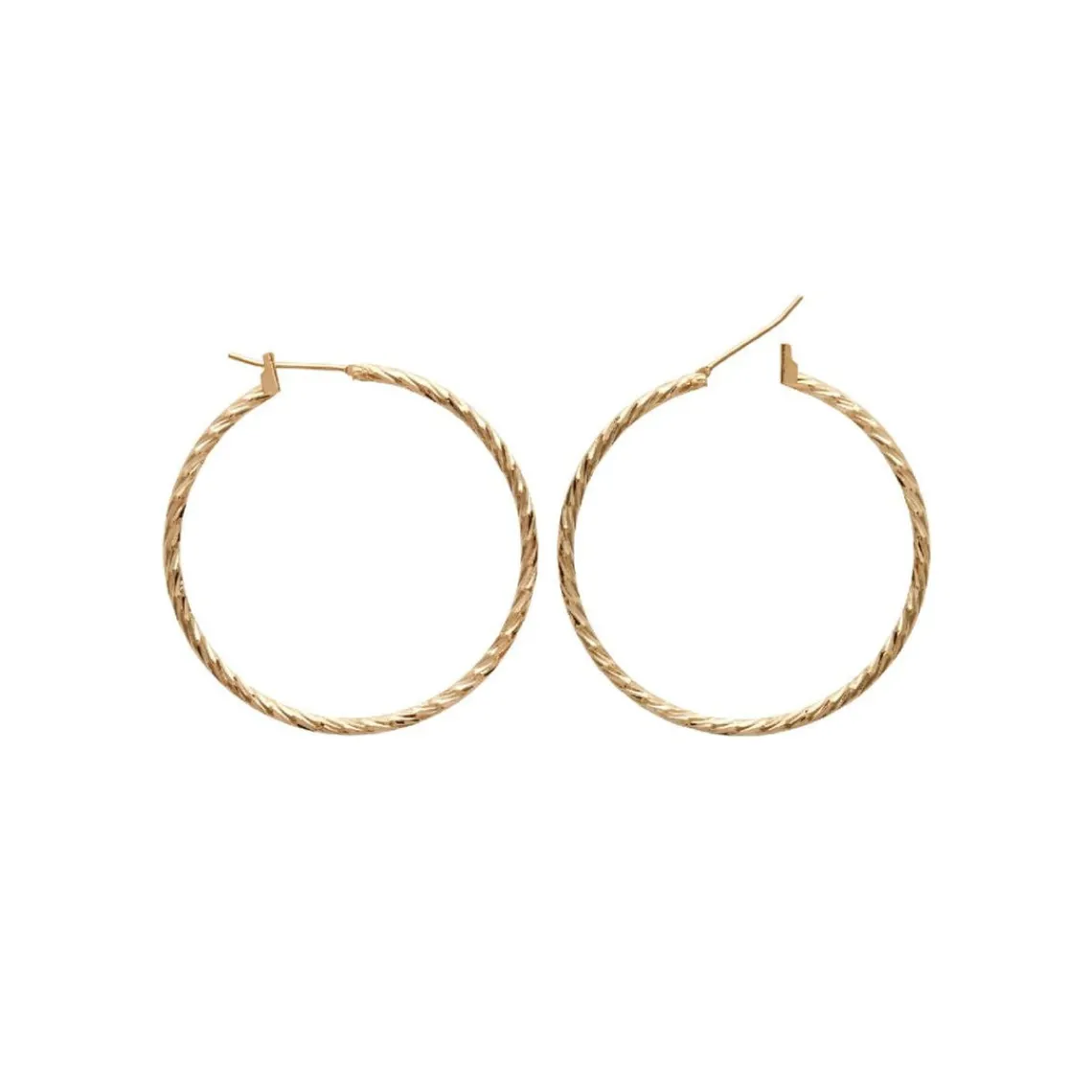 Maison de la Bijouterie Créoles femme plaqué or 4 mm - Y6Z5Y40 | Femme Boucles D'Oreilles