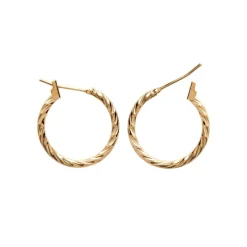 Maison de la Bijouterie Créoles femme plaqué or 2 mm - Y6Z5YY0 | Femme Boucles D'Oreilles