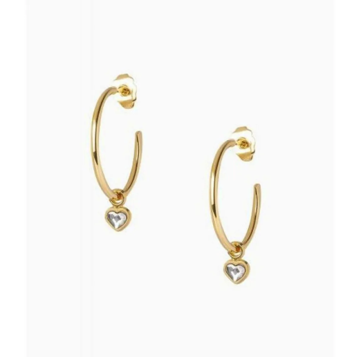 Les Interchangeables Créoles A59259 - Creoles Coeur MM | Femme Boucles D'Oreilles