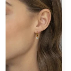 Les Interchangeables Créoles - A59251 Creoles Coeur PM Doré | Femme Boucles D'Oreilles