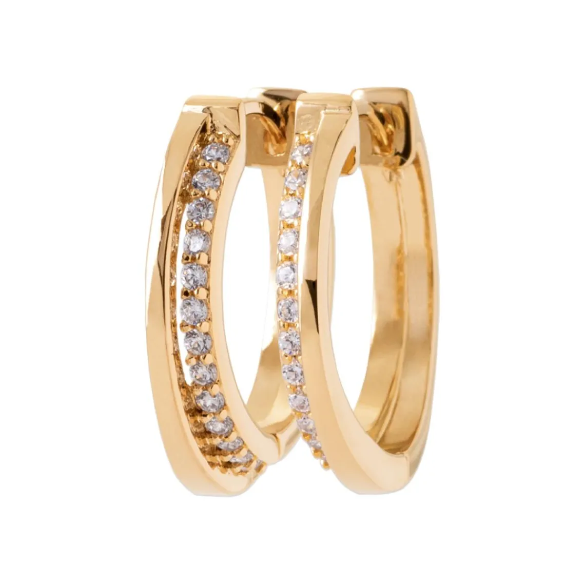Maison de la Bijouterie Créoles Sensimio Y6354Z0 Plaqué or | Femme Boucles D'Oreilles
