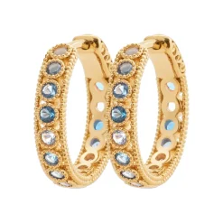 Maison de la Bijouterie Créoles Sensimio Y634060 Plaqué or | Femme Boucles D'Oreilles