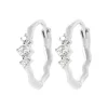 Maison de la Bijouterie Créoles Sensimio Z65W5Z0 Argent | Femme Boucles D'Oreilles