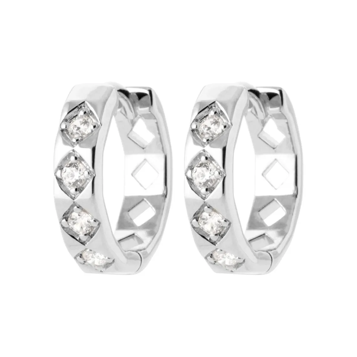 Maison de la Bijouterie Créoles Sensimio Z653YZ0 Argent | Femme Boucles D'Oreilles