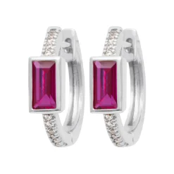 Maison de la Bijouterie Créoles Sensimio Z645UY0 Argent | Femme Boucles D'Oreilles