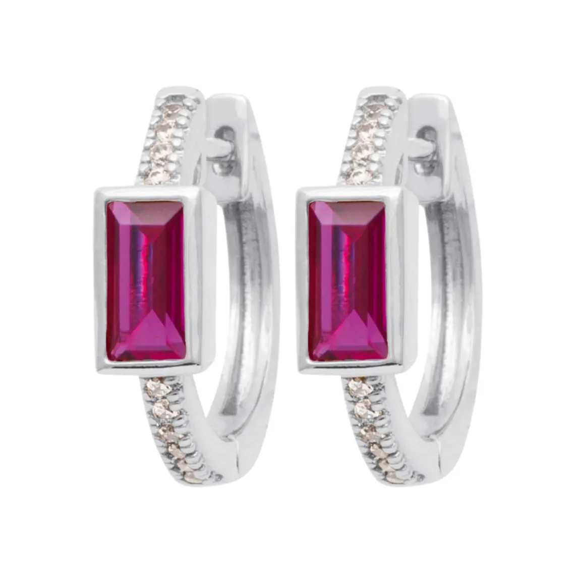 Maison de la Bijouterie Créoles Sensimio Z645UY0 Argent | Femme Boucles D'Oreilles