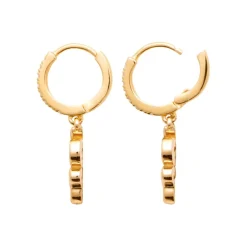 Maison de la Bijouterie Créoles Sensimio Y6436Z0 Plaqué or | Femme Boucles D'Oreilles