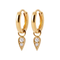 Maison de la Bijouterie Créoles Sensimio Y6430Z0 Plaqué or | Femme Boucles D'Oreilles