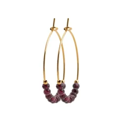 Maison de la Bijouterie Créoles Sensimio Y6363Y0 Plaqué or | Femme Boucles D'Oreilles