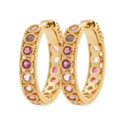 Maison de la Bijouterie Créoles Sensimio Y6340V0 Plaqué or | Femme Boucles D'Oreilles