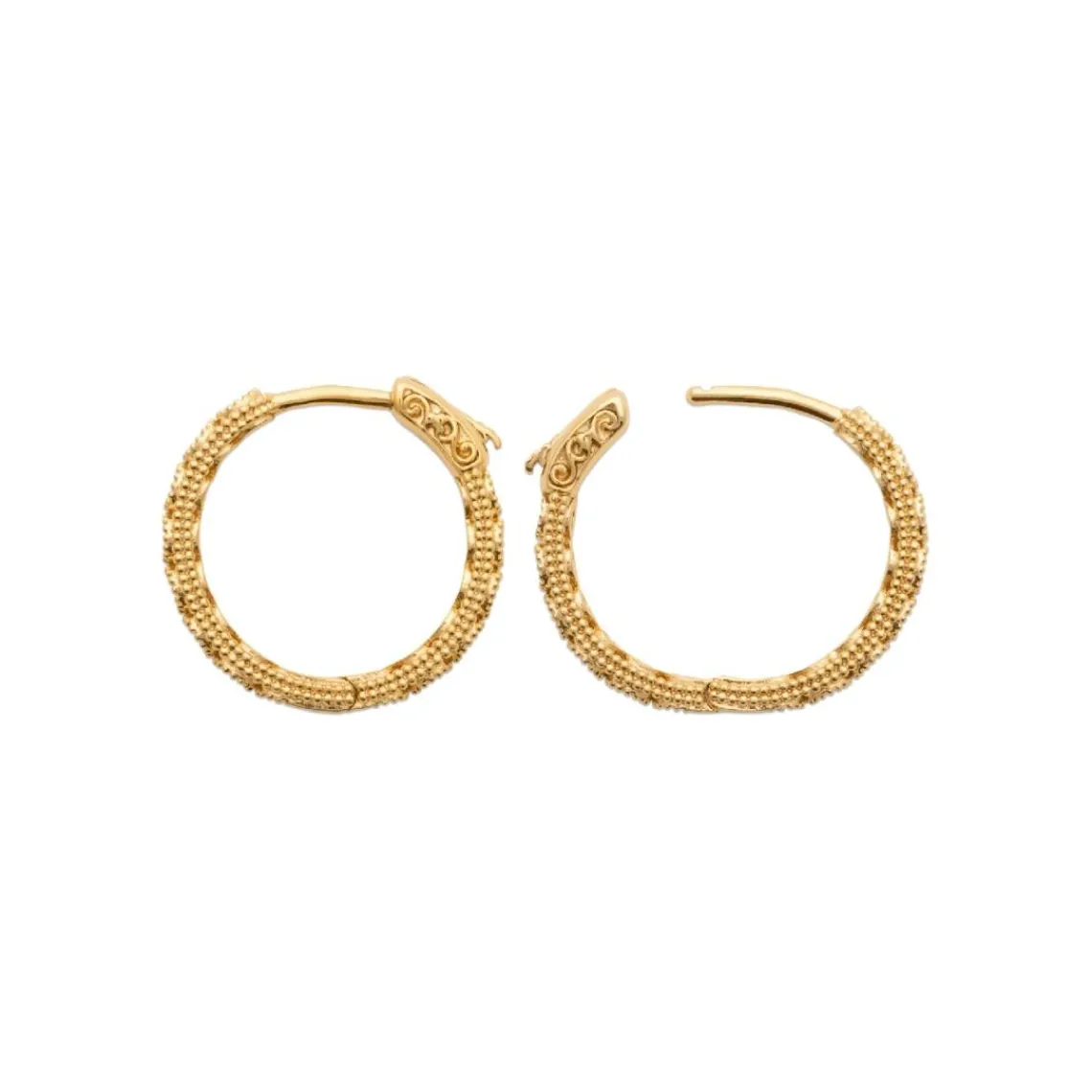 Maison de la Bijouterie Créoles Sensimio Y6340V0 Plaqué or | Femme Boucles D'Oreilles