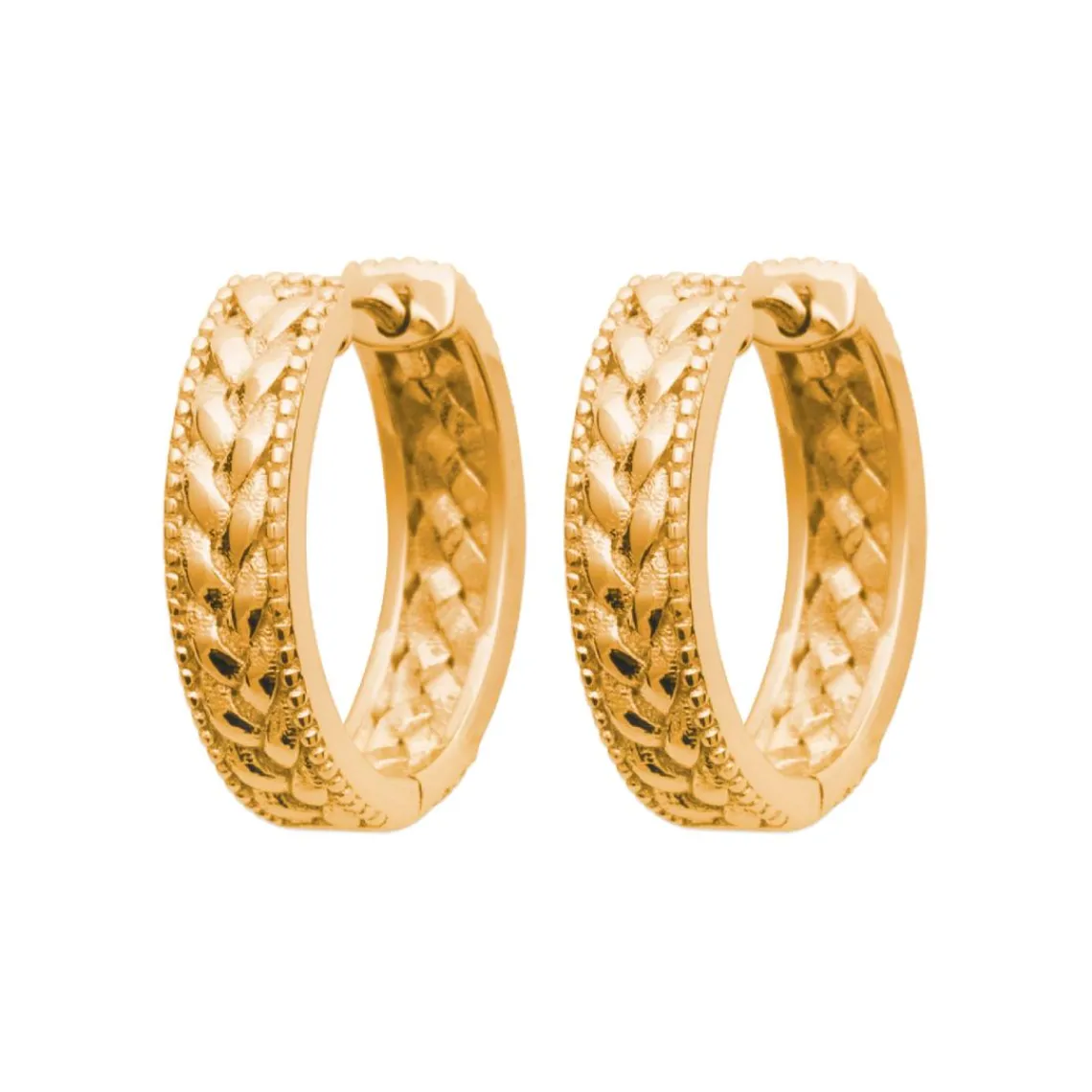 Maison de la Bijouterie Créoles Sensimio Y630400 Plaqué or | Femme Boucles D'Oreilles