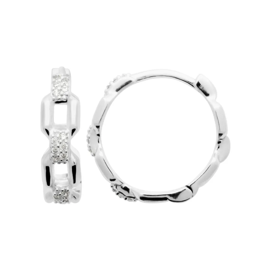 Maison de la Bijouterie Créoles Sensimio Z65UWZ0 Argent | Femme Boucles D'Oreilles