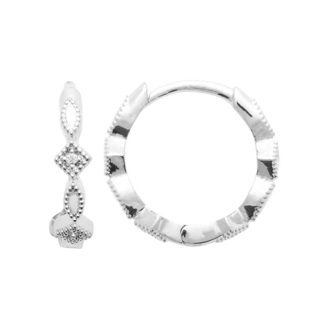 Maison de la Bijouterie Créoles Sensimio Z6545Z0 Argent | Femme Boucles D'Oreilles
