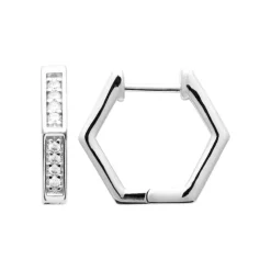 Maison de la Bijouterie Créoles Sensimio Z650ZZ0 Argent | Femme Boucles D'Oreilles