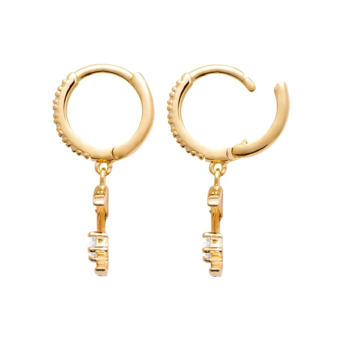 Maison de la Bijouterie Créoles Sensimio Y6443Z0 Plaqué or | Femme Boucles D'Oreilles