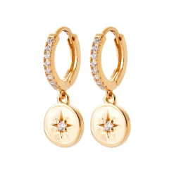 Maison de la Bijouterie Créoles Sensimio Y6435Z0 Plaqué or | Femme Boucles D'Oreilles