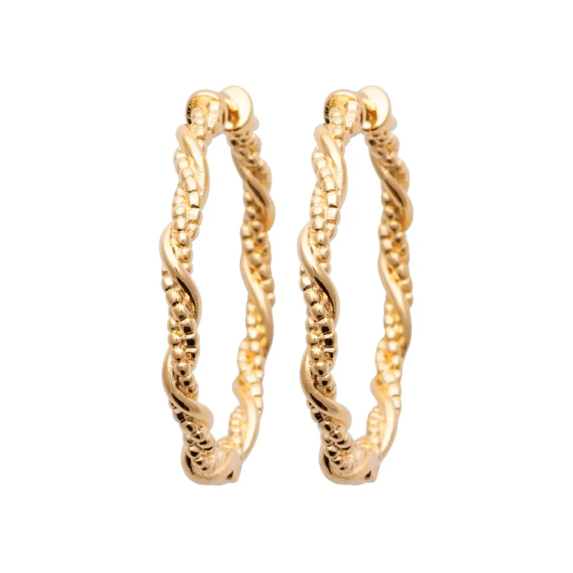 Maison de la Bijouterie Créoles Sensimio Y640330 Plaqué or | Femme Boucles D'Oreilles