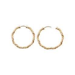 Maison de la Bijouterie Créoles Sensimio Y640330 Plaqué or | Femme Boucles D'Oreilles