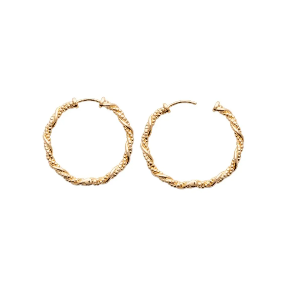 Maison de la Bijouterie Créoles Sensimio Y640330 Plaqué or | Femme Boucles D'Oreilles