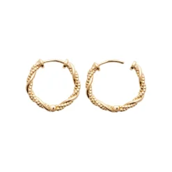 Maison de la Bijouterie Créoles Sensimio Y6403Y0 Plaqué or | Femme Boucles D'Oreilles