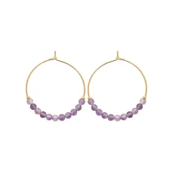 Maison de la Bijouterie Créoles Sensimio Y6363W0 Plaqué or | Femme Boucles D'Oreilles