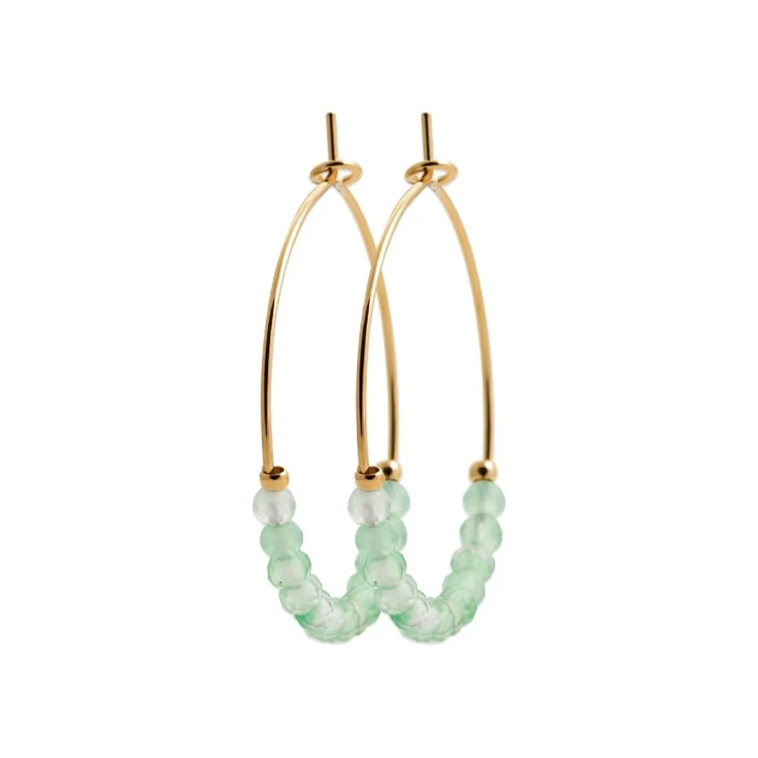 Maison de la Bijouterie Créoles Sensimio Y636350 Plaqué or | Femme Boucles D'Oreilles