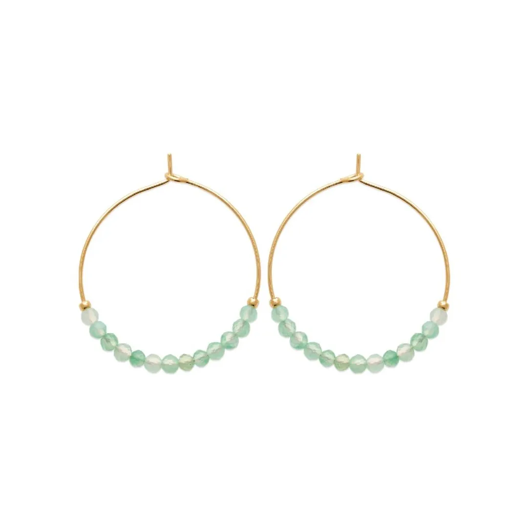 Maison de la Bijouterie Créoles Sensimio Y636350 Plaqué or | Femme Boucles D'Oreilles