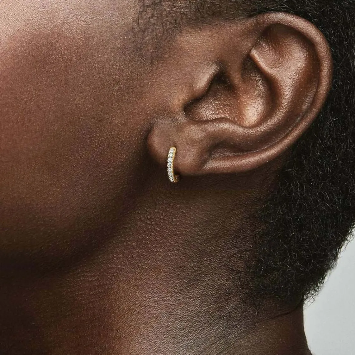 Pandora Créoles Timeless - Enveloppantes Scintillantes Doré | Femme Boucles D'Oreilles