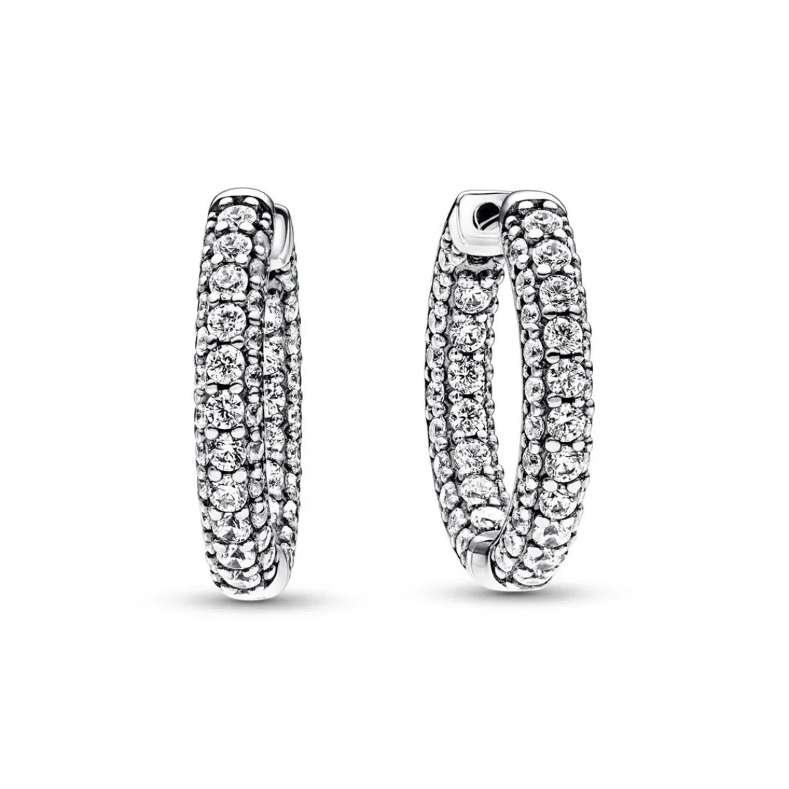 Pandora Créoles Timeless - Rang Pavé | Femme Boucles D'Oreilles