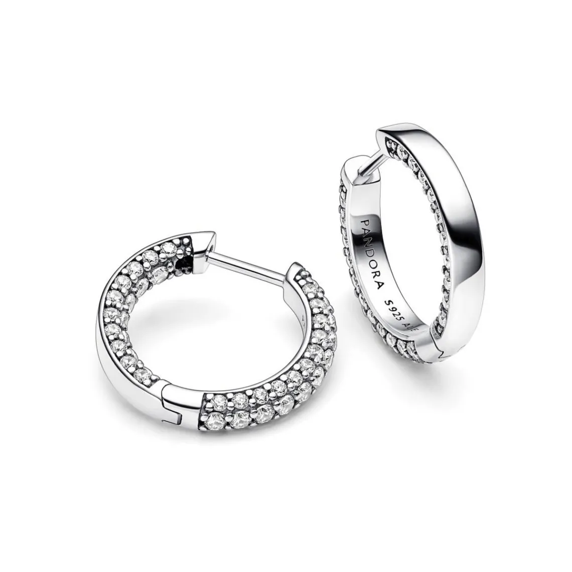Pandora Créoles Timeless - Rang Pavé | Femme Boucles D'Oreilles
