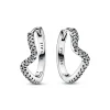Pandora Créoles - Vague Scintillante | Femme Boucles D'Oreilles