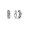 Pandora Créoles Pavées Double Anneau Timeless | Femme Boucles D'Oreilles
