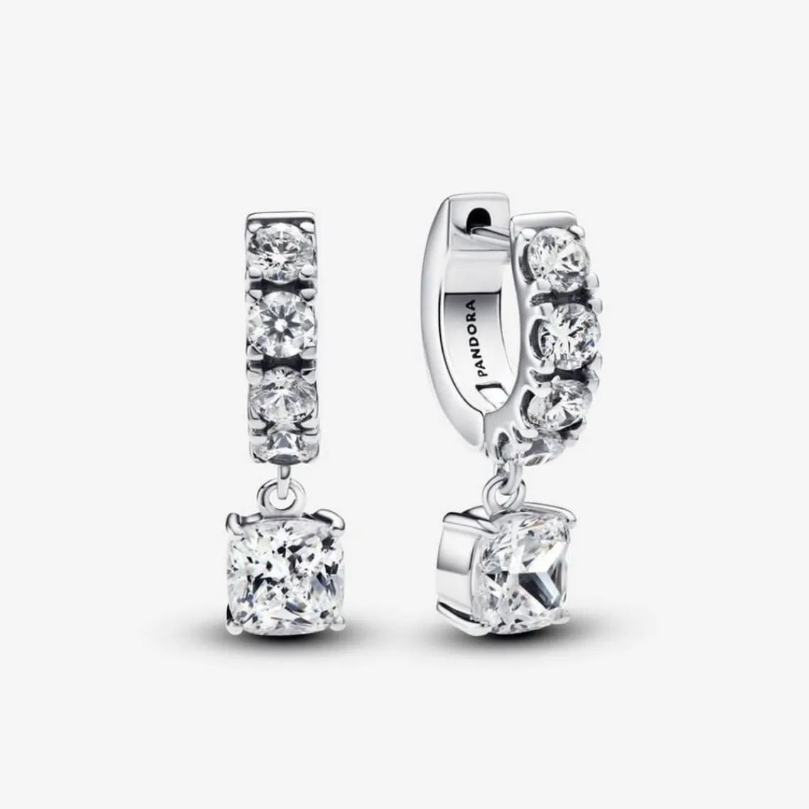 Pandora Créoles Pendentif Pavé | Femme Boucles D'Oreilles