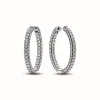 Pandora Créoles Rang Pavé Timeless | Femme Boucles D'Oreilles